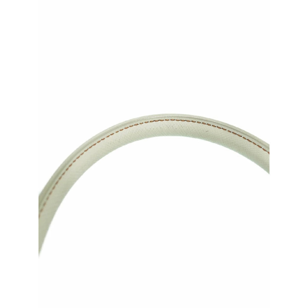 Prada Saffiano Leather Bauletto Bag White - Picture 5 of 9